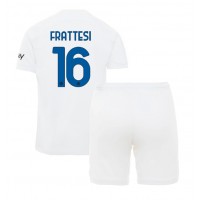 Camisa de Futebol Inter Milan Davide Frattesi #16 Equipamento Secundário Infantil 2023-24 Manga Curta (+ Calças curtas)